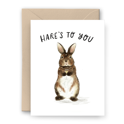 Hare's To You - Greeting Card