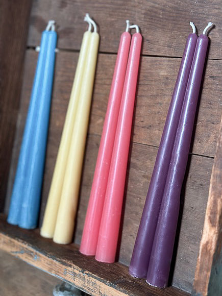 Beeswax Taper Candle Pair